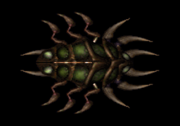 A small attempt at a bio-ship. I've called it a bio-leech. It's a spore based creature.