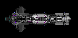 It is atmosphere-capable which is why it has those turbofan engines under the wings.