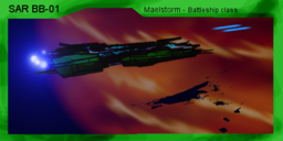 Mruh. Maelstorm attacking.. some ship in orbit above some gas planet.