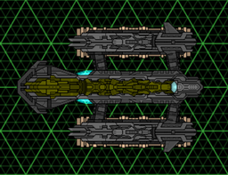 The basic cargo transport hull for the Altairian Alliance: with large internal bays and two external docks for extra-large cargo, this craft is the ship of choice for interstellar transporting needs.