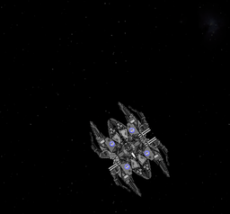 Lightly damaged Xeelee Battlestation, just after a short battle with the rebellious fleet..png