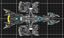 Armed [i]Histan[/i] class cruiser with extended pods.