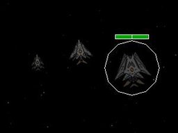 From left to right: Interceptor Fighter,  Anti-Ship Bomber, Strategic Bomber (shoots a nuke)