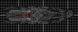 This cargoship is used to transport almost everything the attacking cyborg fleets need. Its large cargobays allow it to transport everything but its size makes it slow and clumsy