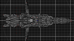 The Exekutor is an offensive carrier with two fighter bays and many weapon systems. It is very effective in fire support and attack roles