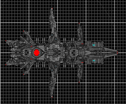 This feared linebreaker is a fast and deadly capital ship. Its many weapons and the dreadful long range railguns allow it to rain down fire on its targets. But its weakness is the weak broadside armor.