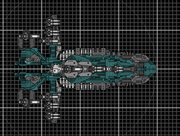 The EASS47 Support Class: known as the BFGP (Big fucking gun platform) this is essentially a converted frigate. Armed with 3 long range artillery cannons and multiple long barrelled auto guns, the stand off distance provided by this ship is invaluable in combat.